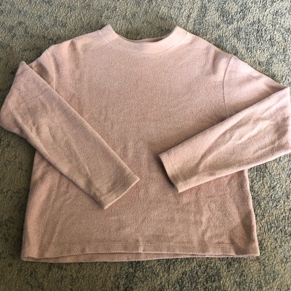 Light Pink Mock-Neck